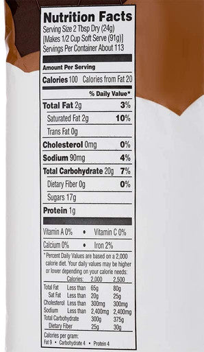 Frostline Chocolate Soft Serve Ice Cream Mix Lactose Free 6 lb | Waffle Cones 12pk & Rainbow Sprinkles