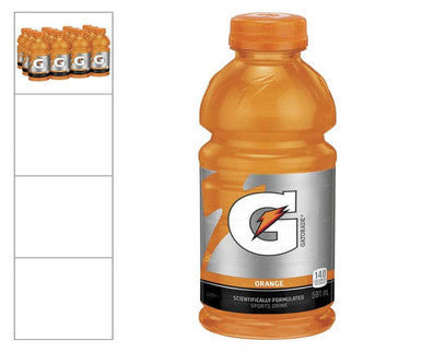 Gatorade Drink Orange Wide Mouth 591 ML /20 ounces(12/Case)