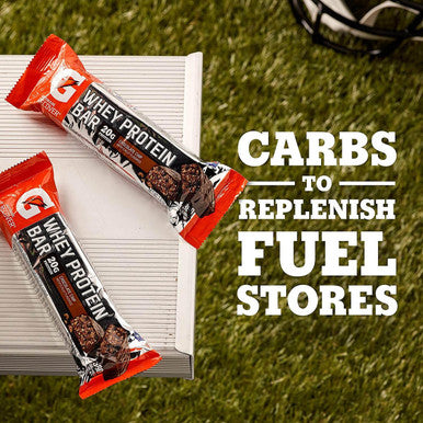 Gatorade Whey Protein Bar | Chocolate Chip| 12 x 80g | 20g Protein for Athletic Recovery
