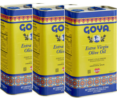 Goya Extra Virgin Olive Oil Cold Pressed 3L (3/Case)
