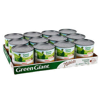 Green Giant Corn Niblets, 12 x 341 mL - Sweet and Tender Corn Delight