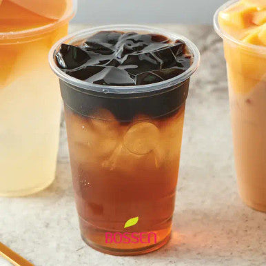 Bossen 2.2 lb. (1 kg) Bubble Tea Grass Jelly Powder Mix | Smooth Herbal Flavor(10/Case)