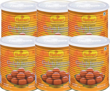 HALDIRAM Indian Sweets Gulab Jamun 1 kg / 2.2lbs (6/case)