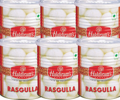 HALDIRAM Indian Sweets Rasgulla 1 kg/2.2lbs (6/case)