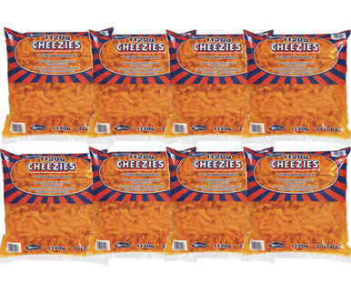 Hawkins Cheezies Corn Snacks 1120 Grams/39.5 Oz - 7x160 g Bags (8/Case)