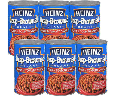 HEINZ Deep Browned Beans With Pork & Tomato Sauce 1.36L/48 fl oz (6/case)