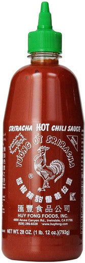 Huy Fong Hot Sriracha Chili Sauce | 739ML/ 28oz (3 Pack)