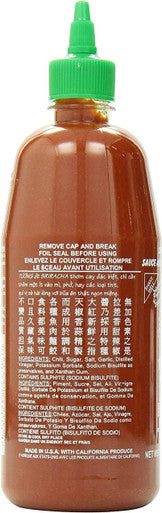Huy Fong Hot Sriracha Chili Sauce | 739ML/ 28oz (3 Pack)