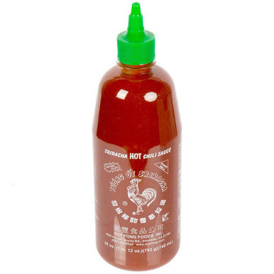 Huy Fong Sriracha Hot Chili Sauce 28oz. bottle, (12/Case)