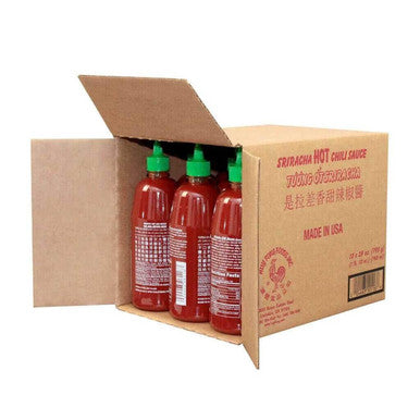 Huy Fong Sriracha Hot Chili Sauce 28oz. bottle, (12/Case)