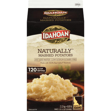 IDAHOAN Low Sodium & Dairy Free Naturally Mashed Potatoes 4.69lbs (6/Case)