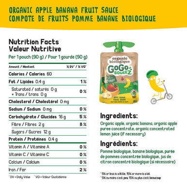 GoGo SQUEEZ Organic Fruit Sauce Variety Pack - 24 Pouches, 90g Each - Wholesome On-the-Go Snacking