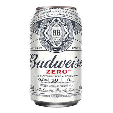 Budweiser Zero Non-alcoholic Beer 24 Ã— 355 mL