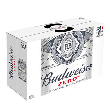 Budweiser Zero Non-alcoholic Beer 24 Ã— 355 mL