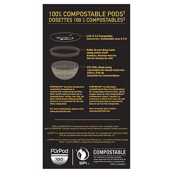 Jumping Bean Deep Water Dark Roast Coffee Pods - 120 Pods - Bold and Invigorating Coffee Experience