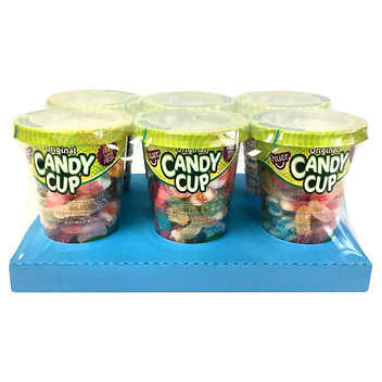 Huer Sour Candy Cups 6 Ã— 165 g - Assorted Sour Candy Delights in Convenient Cups