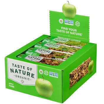 Taste of Nature Organic Apple Snack Bars - Nature's Goodness in Every Bite