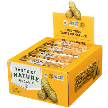 Taste of Nature Organic Peanut Snack Bar - Wholesome Peanut Goodness in Every Bite