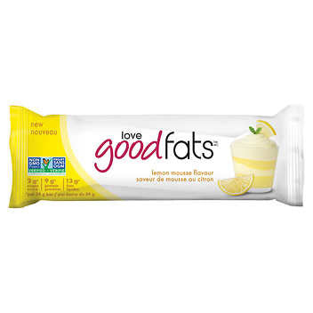 Love Good Fats Lemon Mousse Snack Bars - 2 Packs, 468g Total