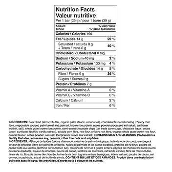 Love Good Fats Plant Based Chocolate Chip Cookie Dough Snack Bars - 2 Packs, 468g Total