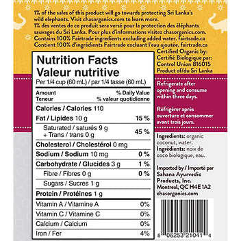 Premium Organic Coconut Milk - 6 Cans - Elevate Your Culinary Creations