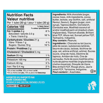M&M's Minis Milk Chocolate Candies Tubes 24-Pack - Bite-Sized Chocolate Treats in Convenient Tubes!
