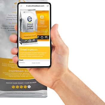 Ethical Bean Coffee Sweet Espresso Medium Dark Roast Whole Bean Coffee - 2 Ã— 907 g - Aromatic Indulgence for Coffee Aficionados- Canadian Made