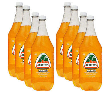 Jarritos Mango Soda 1.5 L/26.45 lbs (8-Case) - Jarritos Mango: A Refreshing Mexican Mango Soft Drink with 100% Natural Sugar