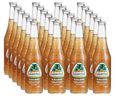 Jarritos Tamarind Soft Drink 12.5 oz/18.75 lbs (24-Case) - A Refreshing Mexican Tamarind Soft Drink with 100% Natural Sugar