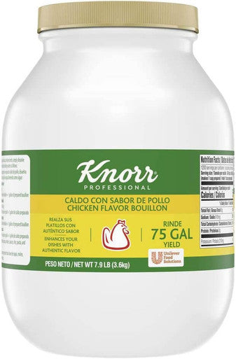 Knorr 7.9 lb. Caldo de Pollo / Chicken Bouillon Base - 4/Case
