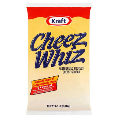 Cheez Whiz Pasteurized Process Cheese Spread Bulk Food Service 6.5 lb - 6/Case