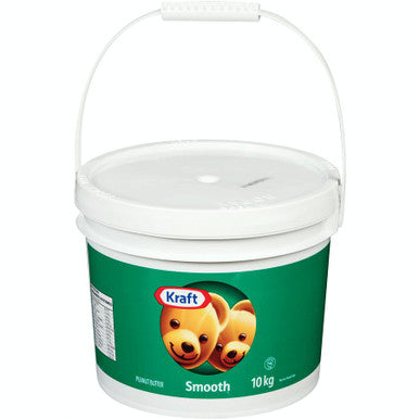 KRAFT Peanut Butter Smooth | Bulk Food Service | 10 kg/22 lbs | Creamy & Delicious