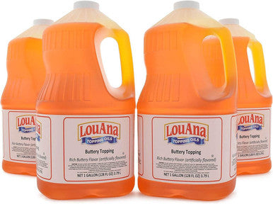 LouAna 1 Gallon Buttery Flavored Topping  BULK- 4/Case