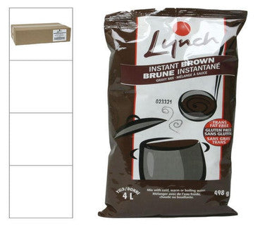 Lynch Mix Gravy Brown Instant 498GR/1.09 LBS (8/Case)- Canadian Made