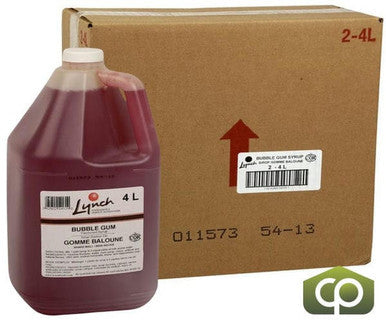 Lynch Syrup Bubblegum Milkshake 4 LTR/1.05 Gallon (2/Case) - Canadian Made