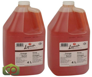 Lynch Syrup Orange Milkshake 4 LTR/1.05 Gallon (2/Case) - Canadian Made