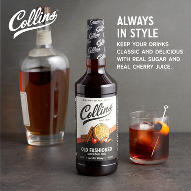 Collins Old Fashioned Cocktail Mix, 32oz/946ml