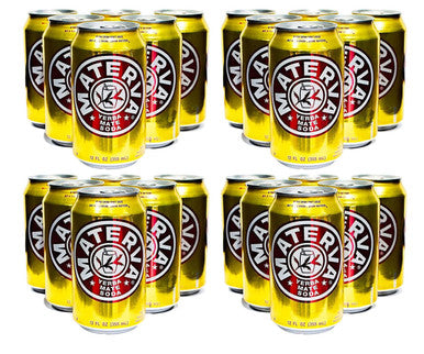 Materva Yerba Mate Soda 12 oz (24-Case) - Sweet Carbonated Delight Infused with Cuban Yerba Mate