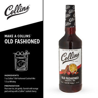 Collins Old Fashioned Cocktail Mix, 32oz/946ml