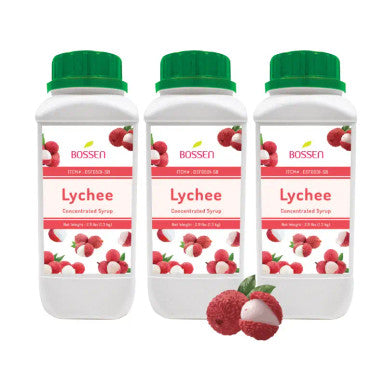 Bossen Lychee Bubble Tea Concentrated Syrup - 30 fl. oz.(6/Case)