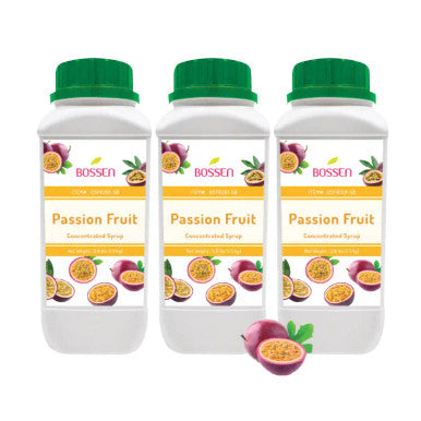 Bossen Passion Bubble Tea Fruit Concentrated Syrup - 30 fl. oz. (0.88 kg)(6/Case)