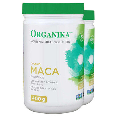 OrganikaÂ® Certified Organic Gelatinized Maca Powder - 2 x 400g | Natural Energy and Vitality Boost