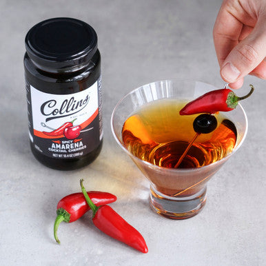 Collins Spicy Amarena Cherries,13.4oz/396ml