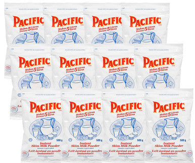 Pacific Instant Skim Milk Powder 500g (12/CASE) | Convenient and Creamy Non-Fat Milk Alternative