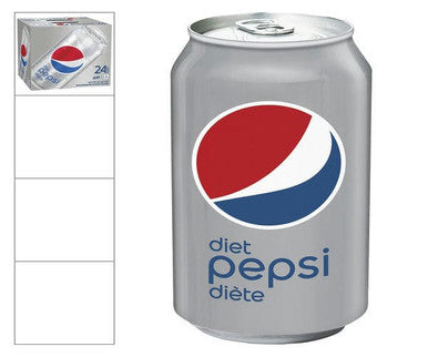 Pepsi Soda Pepsi Diet Cube 355 ML/0.78 LBS (24/Case)