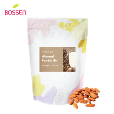 Bossen Almond Bubble Tea Powder Mix 2.2 lb. (1 kg) | Creamy & Nutty Flavor(10/Case)