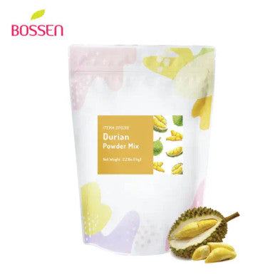 Bossen 2.2 lb. (1 kg) Bubble Tea Durian Powder Mix - Creamy, Sweet Durian Flavor(10/Case)