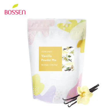 Bossen 1 kg (2.2 lb.) Vanilla Powder Bubble Tea Mix | Classic Sweet Vanilla Flavor(10/Case)