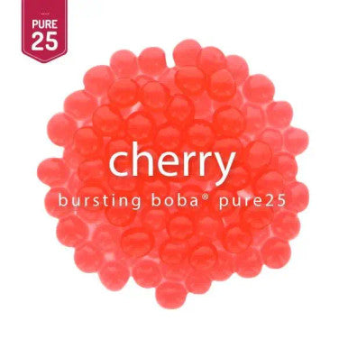 Bossen Pure25 Cherry Bursting Boba 7.26 lb. (3.29 kg) - 4/Case | Real Cherry Juice
