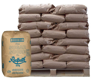 Redpath Fine Granulated Sugar Bulk Food Service- 20kg (63 BAGS/PALLET)- LOADING DOCK DELIVERY ONLY